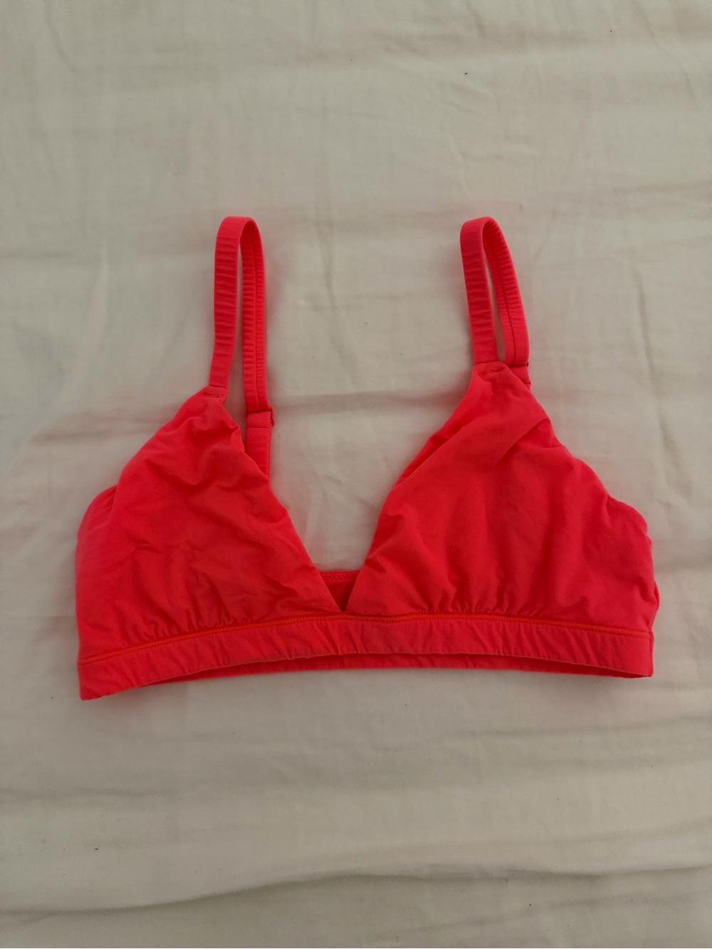 SKIMS Neon Coral Wireless Bralette